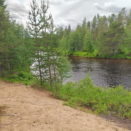 Lapland Riverside, Landscape Cabin, Kuukkeli, Yllaes, Tiny With Sauna, Fireplace, Terrace, Bbq, Wifi, Ski, Fishing, Pets Ok